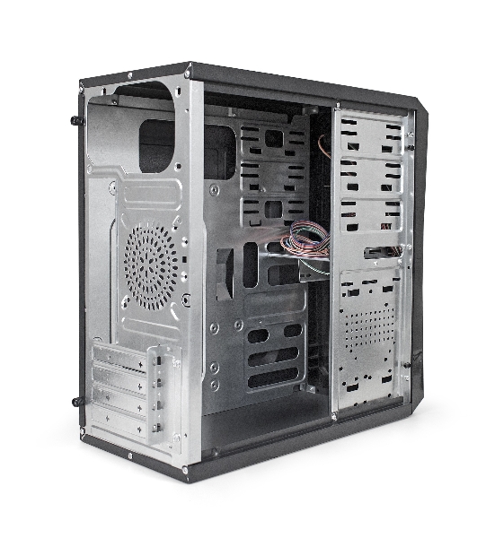 Компьютерный корпус ExeGate EX284038RUS Minitower BA-204U Black, mATX, (AA500, 80мм), 2хUSB+2хUSB 3.0, Audio