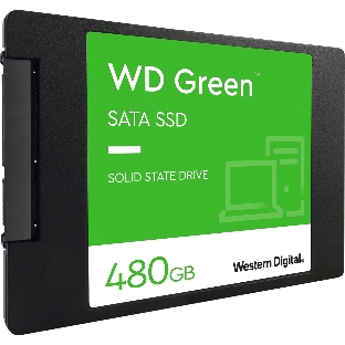 Накопитель SSD WD Green WDS480G3G0A, 480Gb, SATA III, 2.5', R/W 545/545
