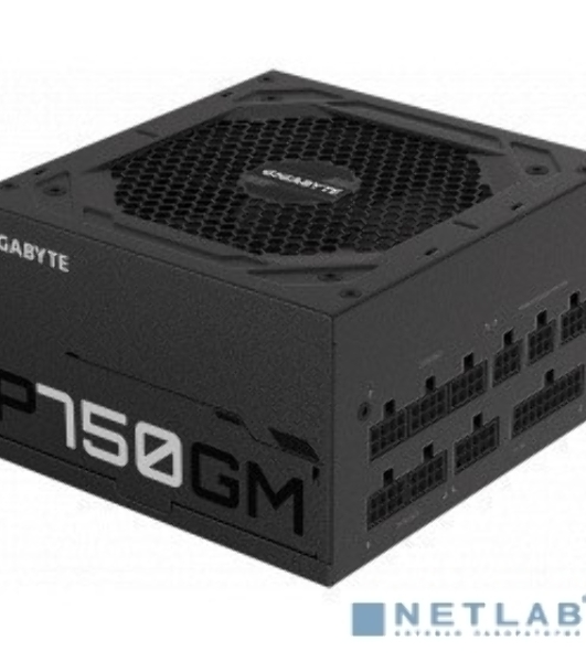 Блок питания Gigabyte P750GM (GP-P750GM), 750Вт, 80 PLUS Gold, 120мм, модульный, черный