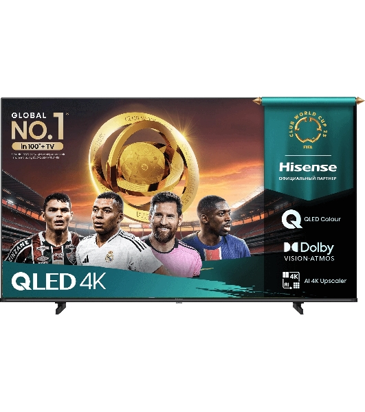 Телевизор Hisense 55' 55E7Q черный QLED 4K UHD 60Hz Smart TV VIDAA
