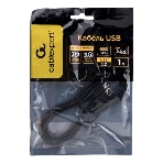 Кабель USB2.0 Cablexpert CC-USB2-CMCM-60-1M, Type-C/Type-C, 3A, 60Вт, PD/QC3.0, медь, 1м, черный, пакет, фото8