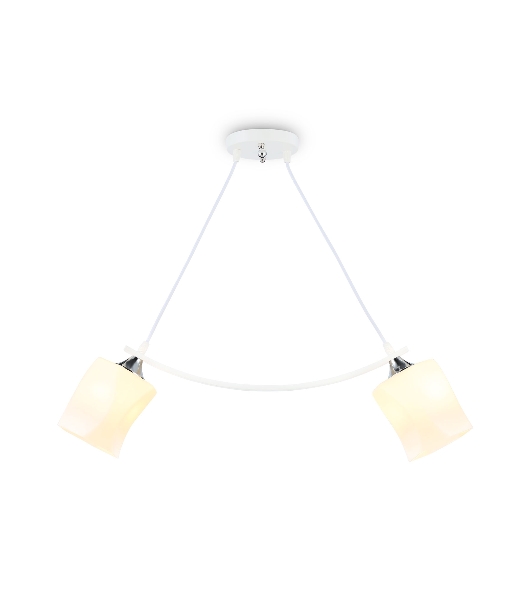 Светильник Ambrella light TR303154/2 WH/CH/FR белый/хром/белый матовый E27/2 max 40W 640*115*410