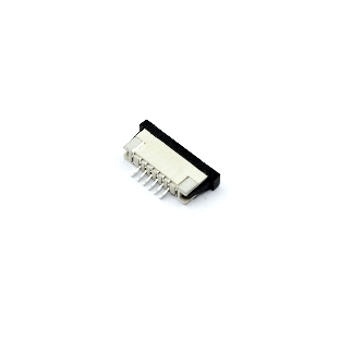Разъем FPC Half Coverage Bottom Contact 1.0K-BX-6PWB 6 pin высота 2мм шаг 1мм