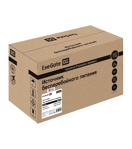 Источник бесперебойного питания ExeGate Power NB-2200.LED.AVR.8C13 (2200VA/1300W, LED, AVR, 8*C13, батарея 12V 9Ah - 2 шт., металлический корпус, Black)
