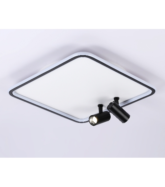 Светильник Ambrella light FL5115/1+2 WH/BK белый/черный 97W 3000K-6400K 480*480*130 (ПДУ ИК)