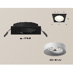 Комплект встраиваемого светильника Ambrella light XC7632001 SBK/SWH черный песок/белый песок MR16 GU5.3 (C7632, N7010), фото 1