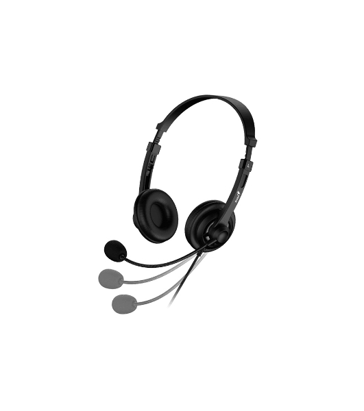 Гарнитура Genius HS-230U чёрный, проводная, USB