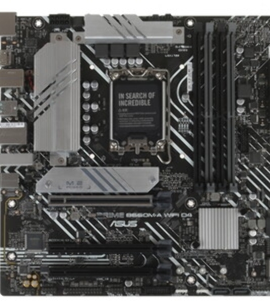 Материнская плата ASUS PRIME B660M-A WIFI D4, Socket LGA 1700, Intel B660, 4xDDR4, 4xSATA, 2xM.2, 1xPCIe 4.0 x16, 1xPCIe 3.0 x16, 1xDP, 2xHDMI, 1x 1Gb LAN, 2xUSB-A 3.2 Gen 2, 4xUSB-A 2.0, 3x3.5 мм, 7.1, mATX