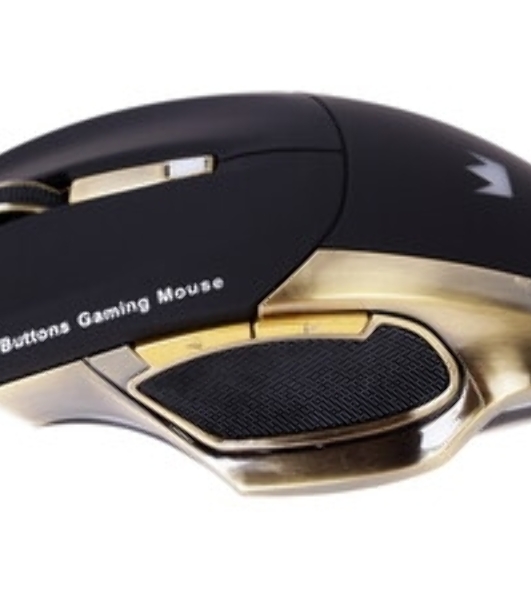 Мышь беспроводная Crown Gaming CMXG-605 черный, 1600 dpi, радиоканал, USB, кнопки - 6