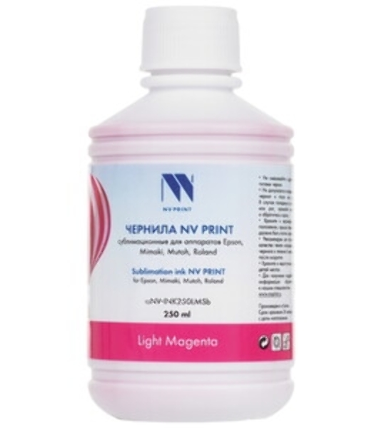 Чернила NVPrint сублимационные NV-INK250LMSb для аппаратов Epson, Mimaki, Mutoh, Roland (250мл) Light Magenta