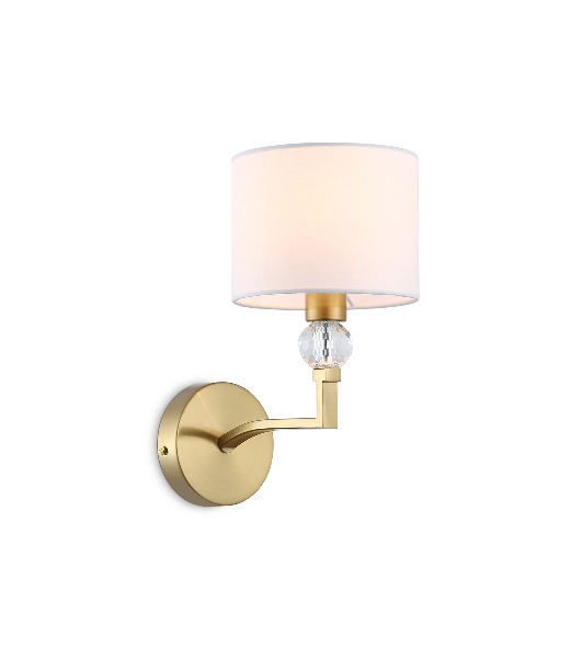 Настенный светильник Ambrella light LH71135 BS/WH латунь/белый E14 max 40W 220*140*250