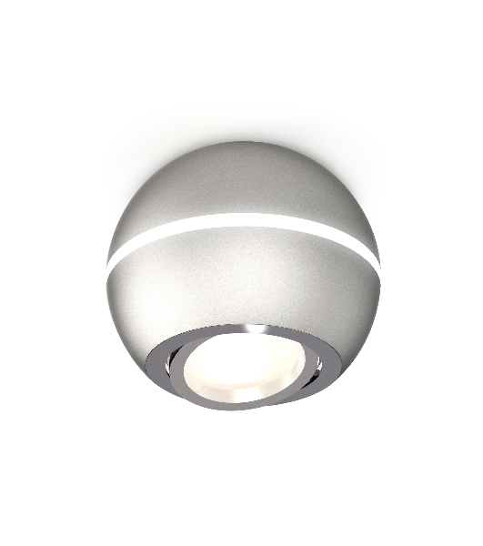 Светильник Ambrella Light XS1103011 SSL/PSL серебро песок/серебро полированное MR16 GU5.3 LED 3W 4200K (C1103, N7003)