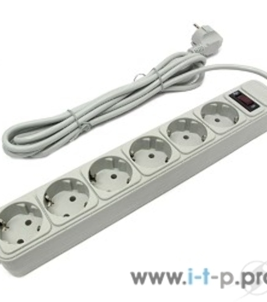Сетевой фильтр ExeGate EX221230RUS SP-6-3W (6 розеток, 3 м, евровилка, белый)
