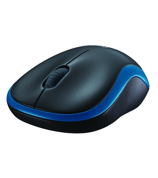Мышь беспроводная Logitech M185 синий, 1000 dpi, радиоканал, USB, кнопки - 3