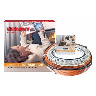 Теплый пол Rexant Standard RND -40-600 (600Вт/40м/S обогрева, м2: 3,7-5,0) (двух жильный)