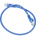 Патч-корд LANMASTER utp LAN-PC45/U5E-0.5-BL вилка RJ-45-вилка RJ-45 cat.5е 0.5м синий LSZH (уп.:1шт), фото2