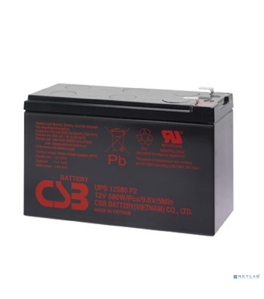 Батарея для ИБП CSB 12V 10,5Ah UPS12580 клеммы F2