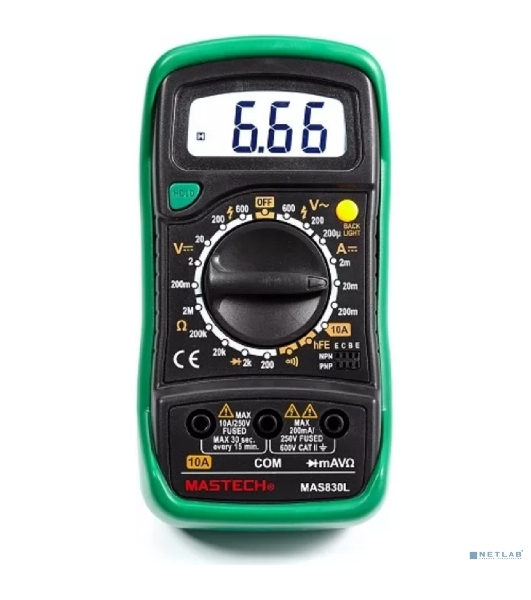 Портативный мультиметр MAS830L MASTECH