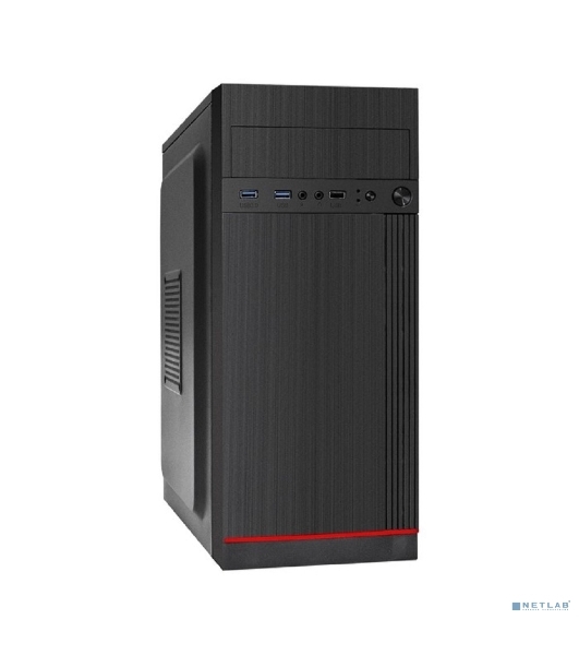 Компьютерный корпус Miditower ExeGate AA-442U2 (ATX, без БП, 1хUSB+2хUSB 3.0, аудио, черный)