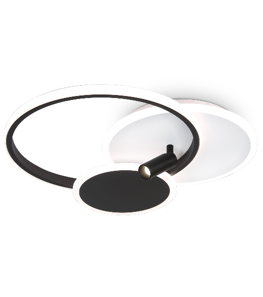Светильник Ambrella light FL5118/3+1 WH/BK белый/черный 64W 3000K/4200K/6400K+4200K 480*425*110 (ПДУ ИК)