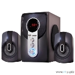 Мультимедийная акустическая система GINZZU GM-405 2.1 с Bluetooth. Выходная мощность (RMS) 40 Вт. Диапазон воспроизводимых частот: 40Гц - 20КГц. Встроенный аудио-плеер: SD-card, USB-flash до 32 Gb. FM радио: 87.5МГц - 108.0МГц. Вход AUX: стерео вход (2RCA). Пульт дистанционного управления - 21 кнопка. Эквалайзер: обычный, джаз, рок, поп, классика., фото 1