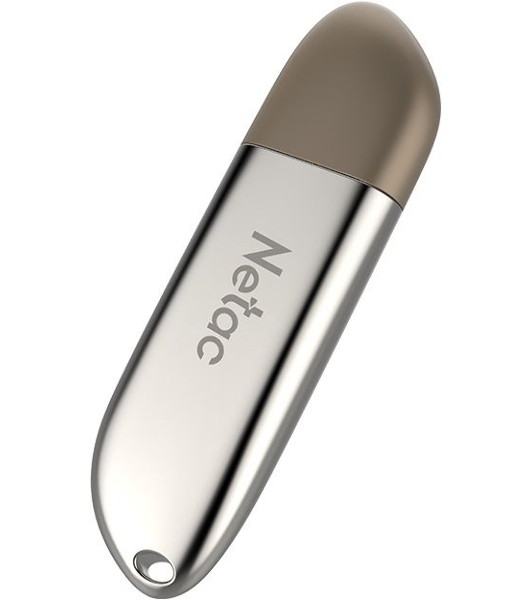 Флешка USB Netac U352 (NT03U352N-032G-20PN), 32Gb, USB 2.0, R/W 50/15, серебристый