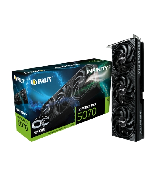 Видеокарта Palit RTX 5070 INFINITY 3 OC 12Gb GDDR7 192bit 3-DP HDMI