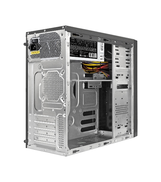 Компьютерный корпус Minitower ExeGate EX299310RUS MA-373X-UNS400 (mATX, БП UNS400 с вент. 12см, 2*USB, аудио, черный)