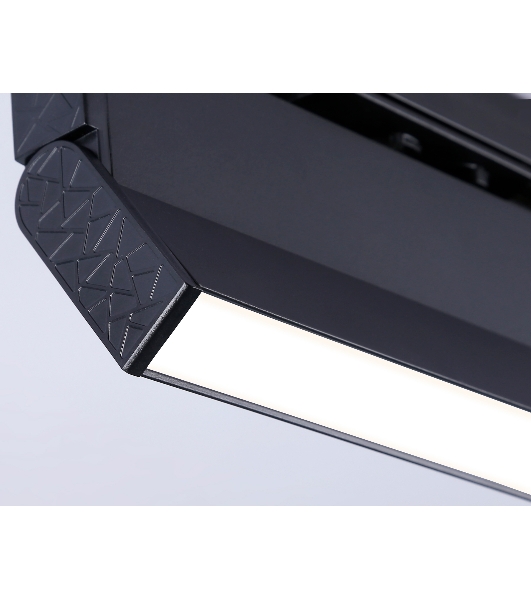 Трековый однофазный светодиодный светильник Ambrella light GL6808 BK черный LED 12W 4200K 230*22*87