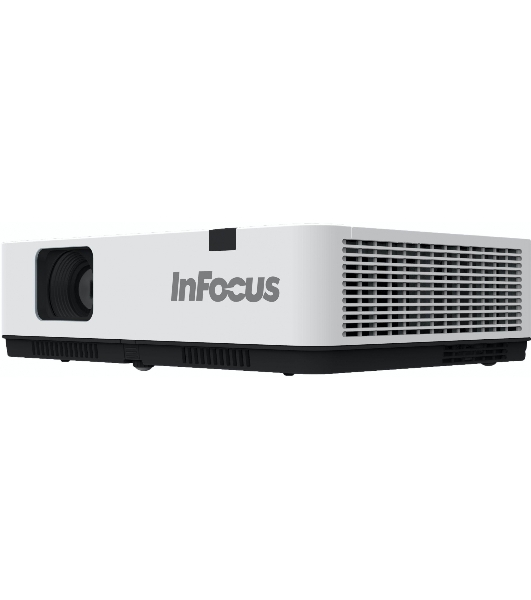 Проектор INFOCUS IN1036 3LCD, 5000 lm, WXGA, 1.371.65:1, 50000:1, (Full 3D), 16W, 2хHDMI 1.4b, VGA in, CompositeIN, 3,5 audio IN, RCAx2 IN, USB-A, VGA out, 3,5 audio OUT, RS232, Mini USB B serv, RJ45, 3,3 кг