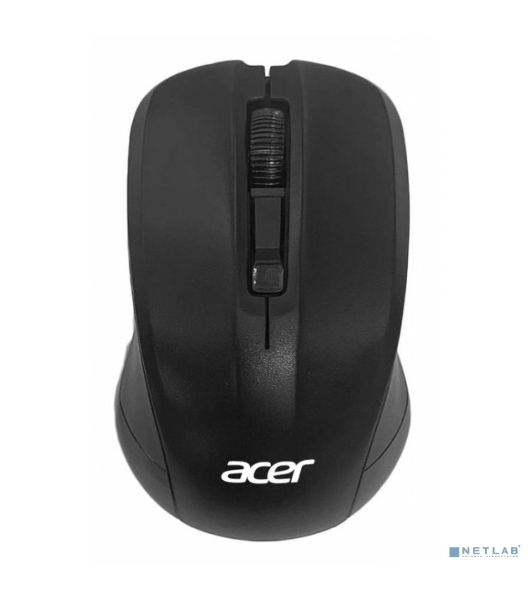 Мышь беспроводная Acer OMR010 черный, 1200 dpi, радиоканал, USB, кнопки - 3