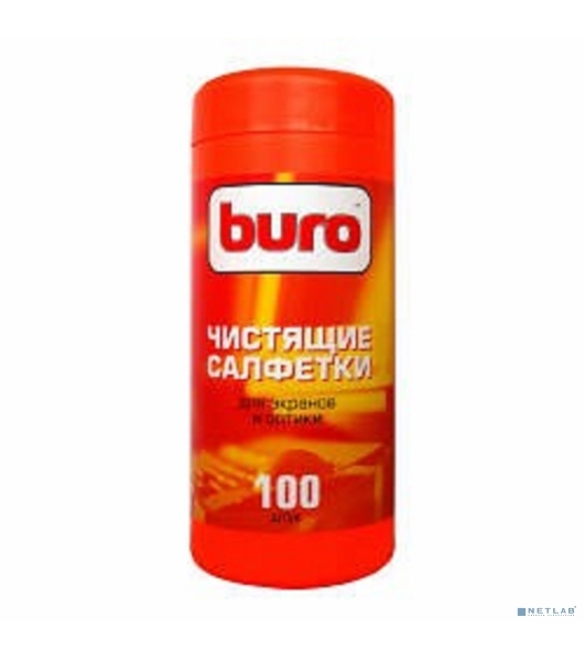 Салфетки Buro BU-Tscreen, 100 шт для экранов мониторов/плазменных/ЖК телевизоров/ноутбуков туба 100 шт влажных