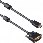 Кабель HDMI-DVI ExeGate EX-CC-HDMIM-DVIM-1.8 (19M/25M, dual link, 2 фильтра, 1,8м, позолоченные контакты), фото2