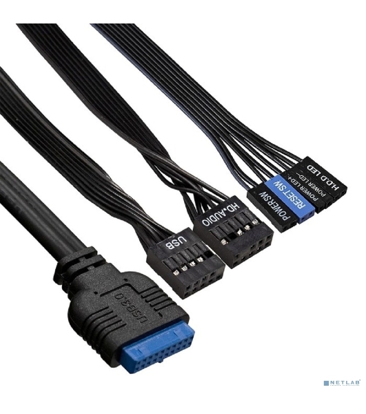 Компьютерный корпус Miditower ExeGate AA-442U2 (ATX, без БП, 1хUSB+2хUSB 3.0, аудио, черный)