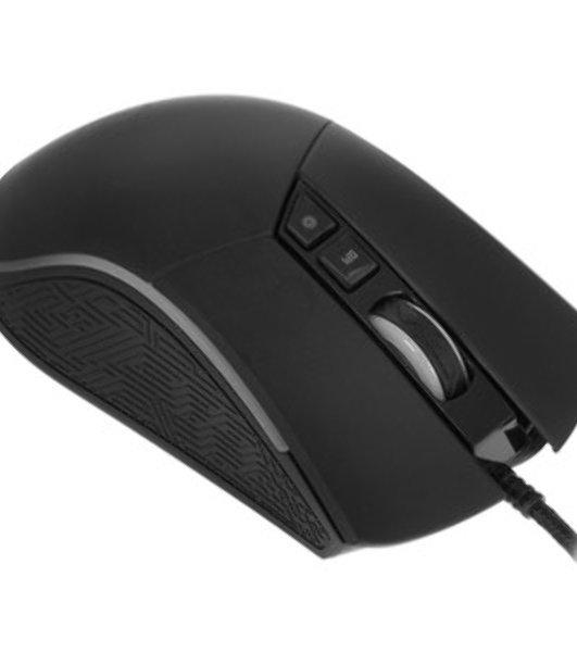 Мышь проводная Jet.A Panteon PS80 черный, 5000 dpi, USB, кнопки - 9