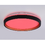 Светодиодный светильник RGB Ambrella light FZ610 BK/GD черный/золото IP20 66W 3000K-6500K+RGB D490*85 (ПДУ ИК), фото6