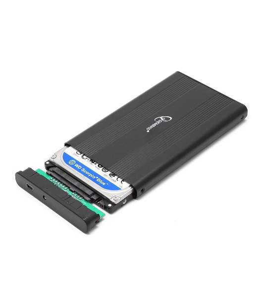 Внешний корпус для HDD Gembird EE2-U2S-5 2.5' EE2-U2S-5, черный, USB 2.0, SATA