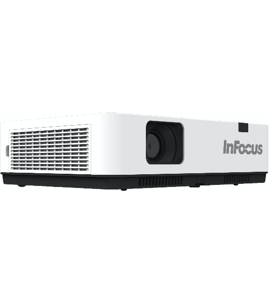 Проектор INFOCUS IN1036 3LCD, 5000 lm, WXGA, 1.371.65:1, 50000:1, (Full 3D), 16W, 2хHDMI 1.4b, VGA in, CompositeIN, 3,5 audio IN, RCAx2 IN, USB-A, VGA out, 3,5 audio OUT, RS232, Mini USB B serv, RJ45, 3,3 кг