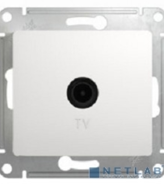 Механизм розетки TV 1-м СП Glossa 1DB белый SchE GSL000191