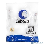Шнур коммутационный Cabeus, Cat.5e, неэкр., U/UTP, RJ45/RJ45, PVC, AWG24, 0.3м, белый, фото 1