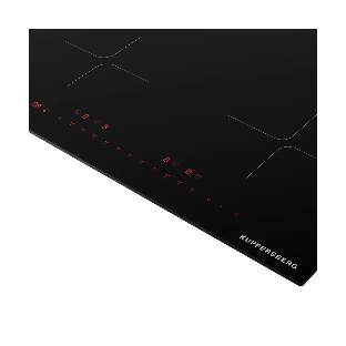 Индукционная варочная панель Kuppersberg ICI 605, индукционная, inverter, High-Tech, 60 см, пауза, таймер, блокировка панели управления, автоматическое отключение, бустер, 9 уровней мощности, прямые края, индикация остаточного тепла, сенсорное управление/invisible, черный