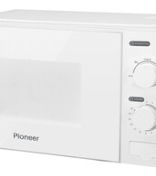 Микроволновая печь Pioneer MW205M белый, 20 л, 700 Вт, переключатели - поворотный механизм