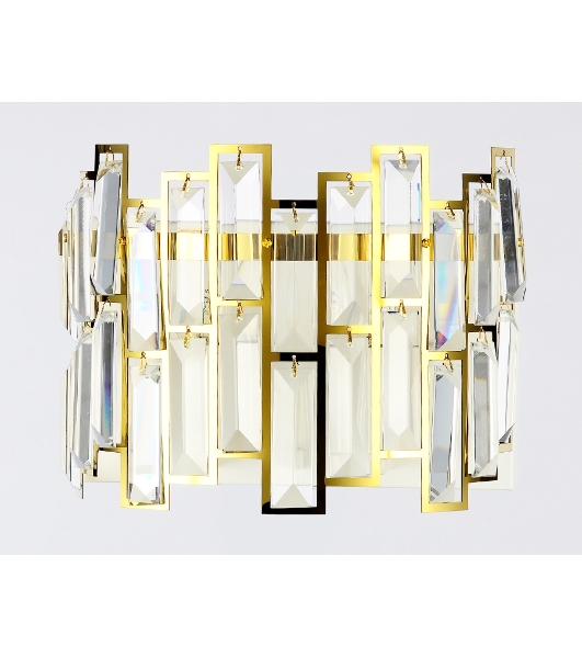 Светильник Ambrella light TR5055 GD/WH/CL золото/белый/прозрачный E14/2 max 40W 250*200*140
