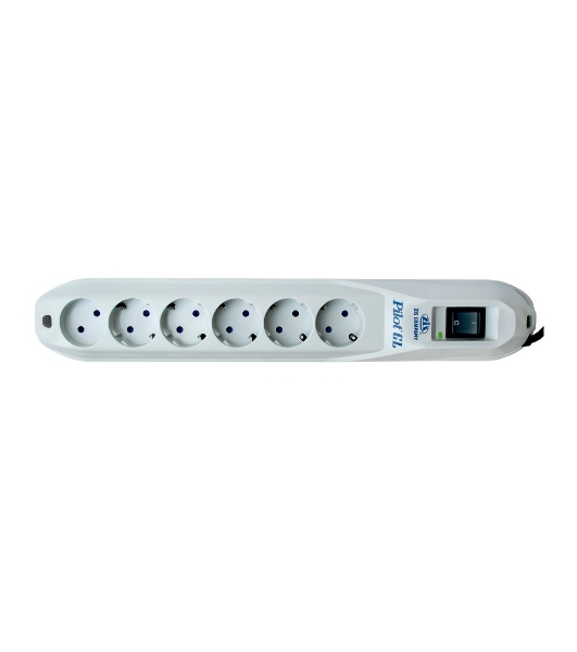 Сетевой фильтр Pilot GL 6 розеток (5 евро + 1 без заземления) 3 м Surge protector Pilot GL 6 outlets (5 euro + 1 without ground) 10A/2.2kVt, 3m