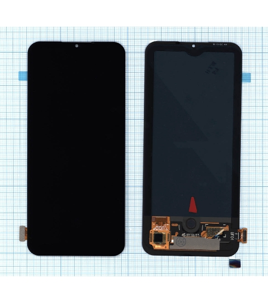 Дисплей для Xiaomi Mi10 Lite в сборе с тачскрином (OLED) черный