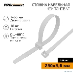 Хомут кабельный PROconnect 3.6х250 нейл. бел. (уп. 100 шт), фото4