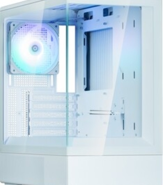 Компьютерный корпус ZALMAN P10, MATX, белый, WINDOW, 2x3.5', 3x2.5', 1xUSB TYPE-C, 1xUSB 3.0, REAR 1x120мм ARGb