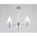 Люстра Ambrella light LH57121/3 SN/FR никель/белый матовый E14/3 max 40W D650*590, фото3