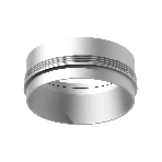 Насадка для корпуса светильника N6123 МСH хром матовый D60*H32mm Out10mm MR16, фото 1