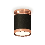 Светильник Ambrella Light XS8142035 SBK/PPG черный песок/золото розовое полированное GX53 (N8912, C8142, N8126), фото4